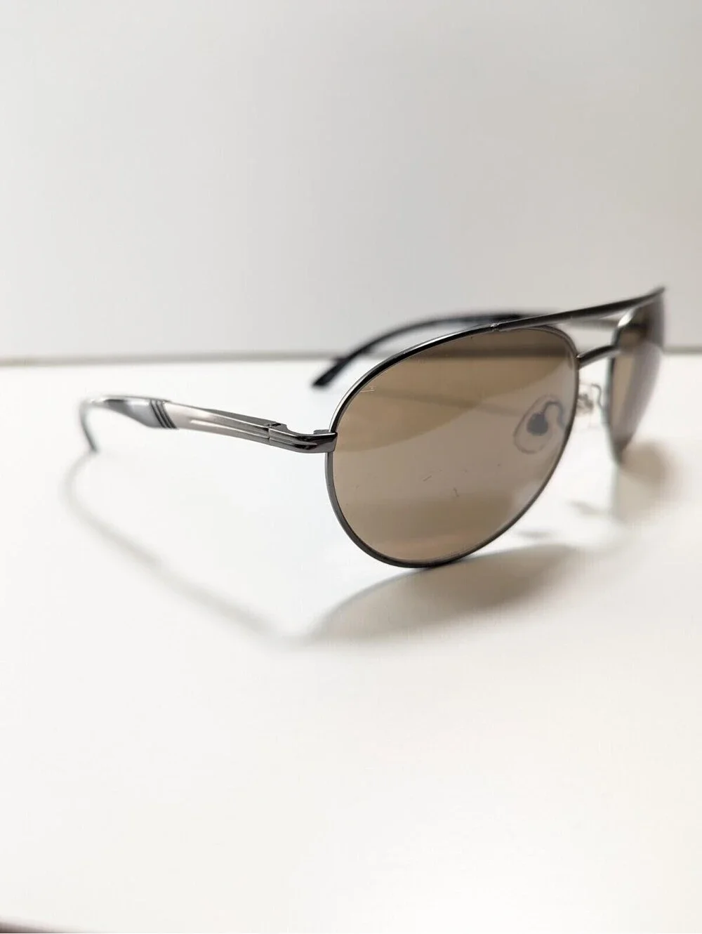 Foster Grant Adventurer 1 Gum Fwm 031568591525 Brown Metal Black Aviator